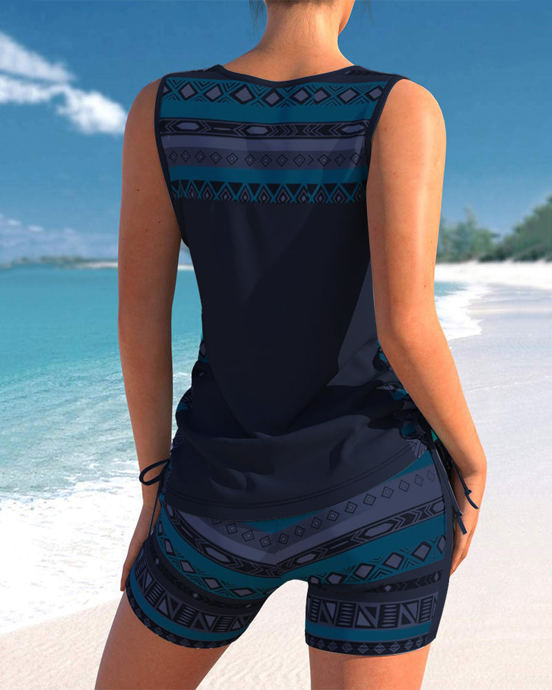 Melissa | Tankini Featuring Geometric Print