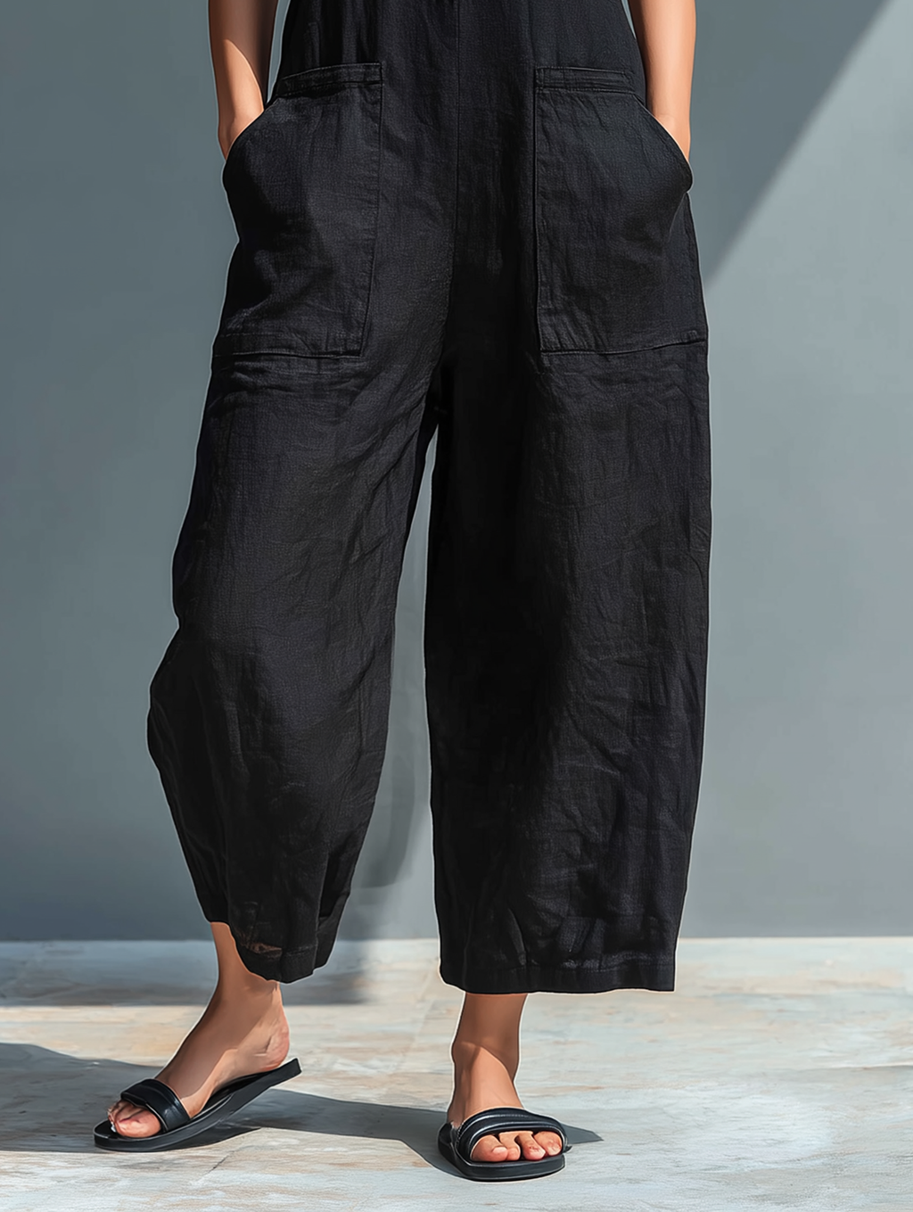Classic Comfortable Sleeveless Dungarees