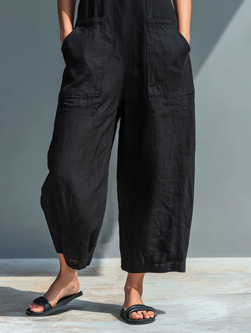 Classic Comfortable Sleeveless Dungarees
