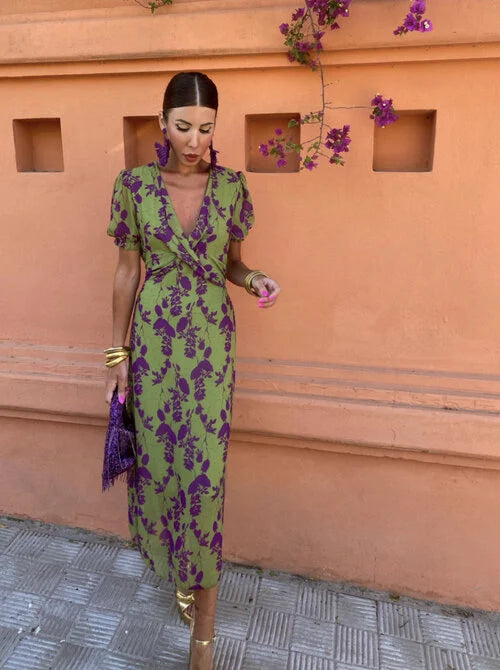 Beatrice | Elegant V-Neck Summer Dress