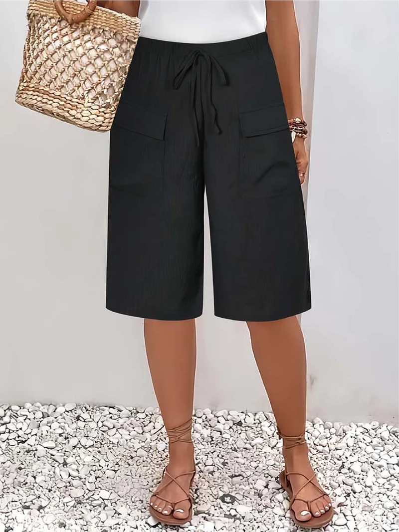 Lina | Comfortable Elastic Waist Shorts