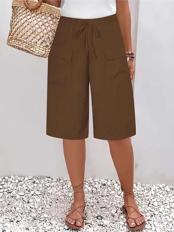 Lina | Comfortable Elastic Waist Shorts