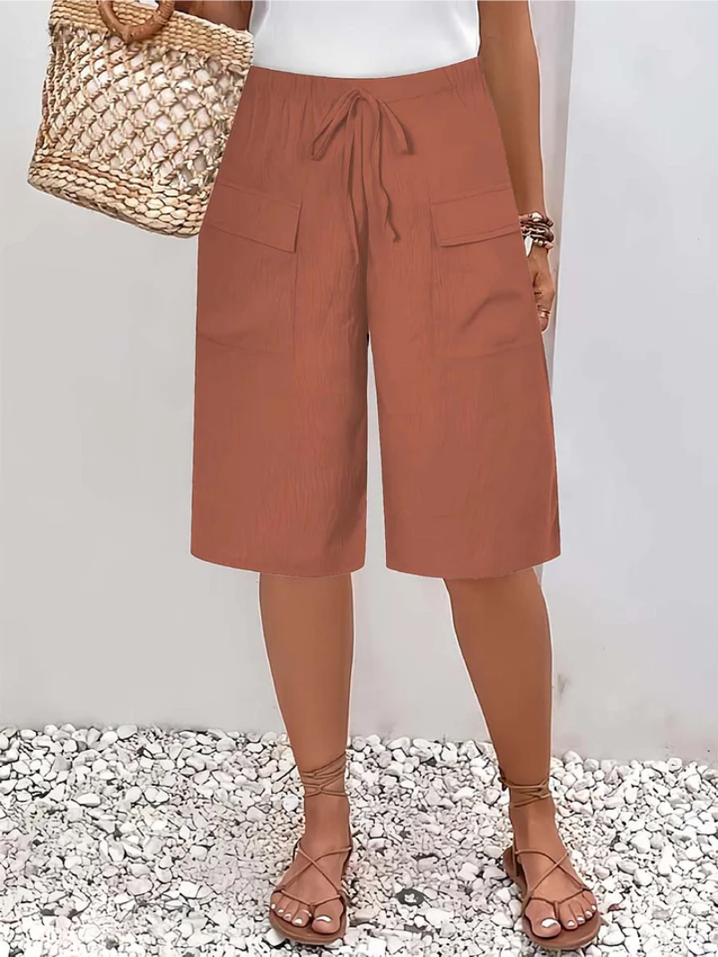 Lina | Comfortable Elastic Waist Shorts