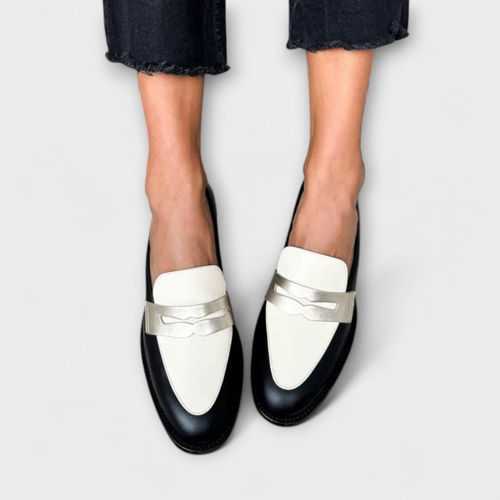 Xara | Stylish Lightweight Metallic Loafers