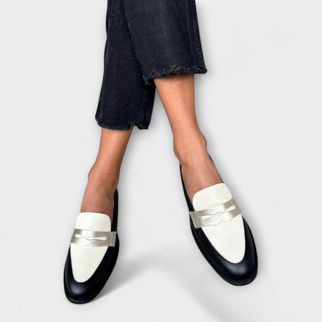 Xara | Stylish Lightweight Metallic Loafers