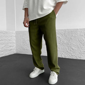 Aria | Relaxed Drawstring Knit Trousers
