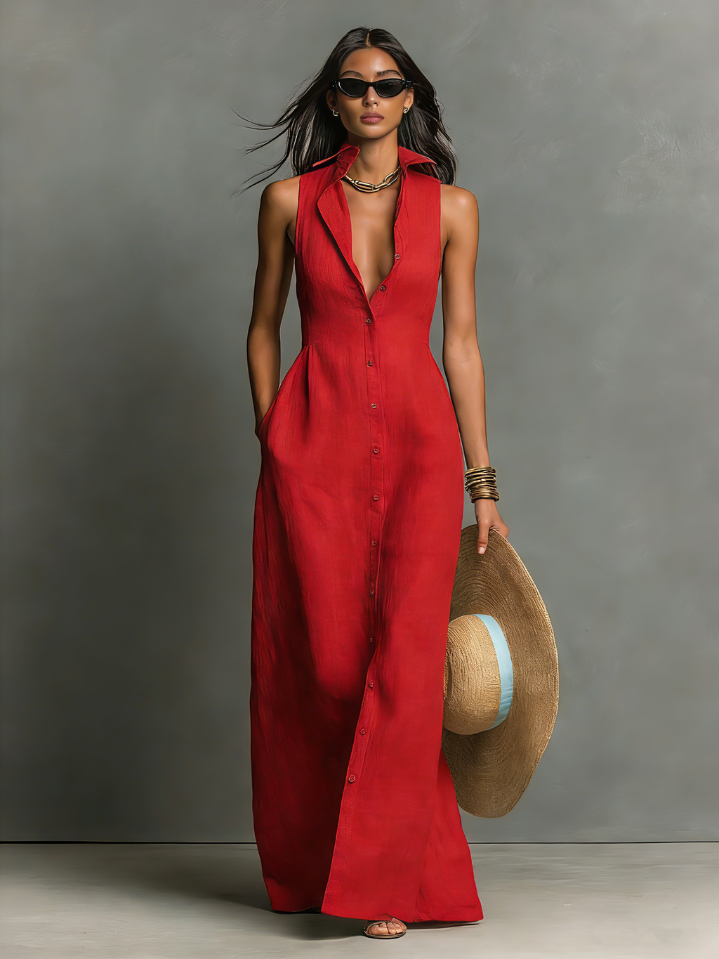 Élise Sleeveless Maxi Dress