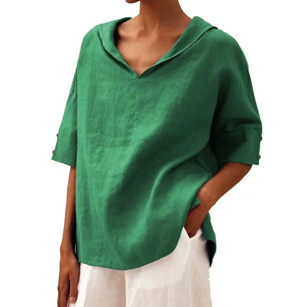 Jula | Elegant V-Neck Blouse
