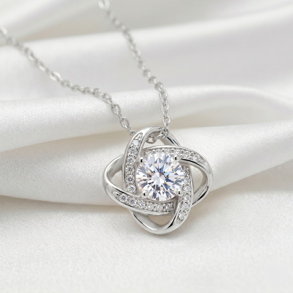 INTERLOCKING HEART NECKLACE