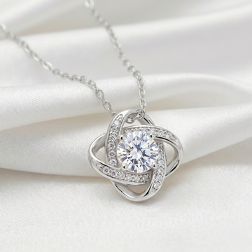 INTERLOCKING HEART NECKLACE