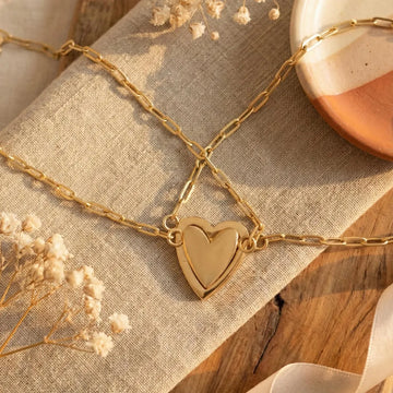 MATCHING HEART BRACELETS