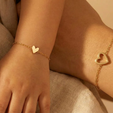 MATCHING HEART BRACELETS