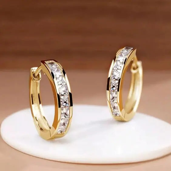 Elegant Gold Hoop Earrings