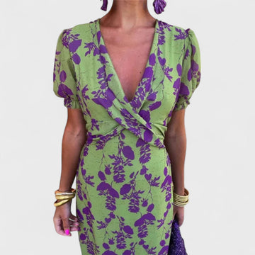 Carmen | Elegant Deep V-Neck Dress