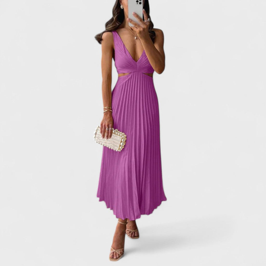 Elsa | Elegant Premium Silk-Look Maxi Dress
