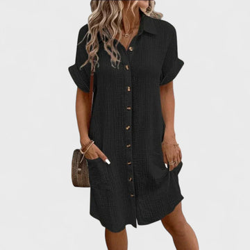 Emma | Comfortable Linen-Look Maxi Dress