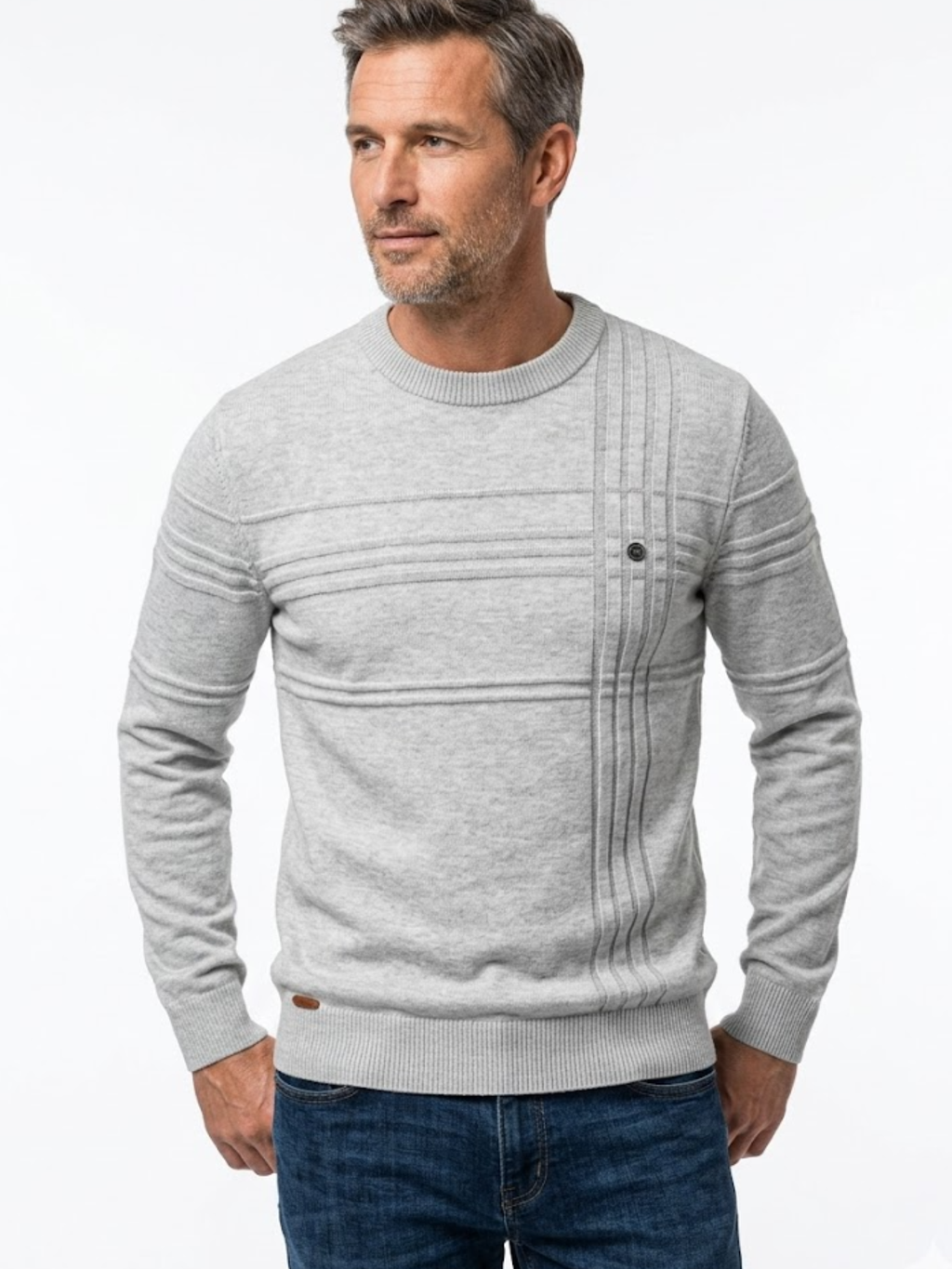 Gabriel | Stylish Diamond-Pattern Pullover