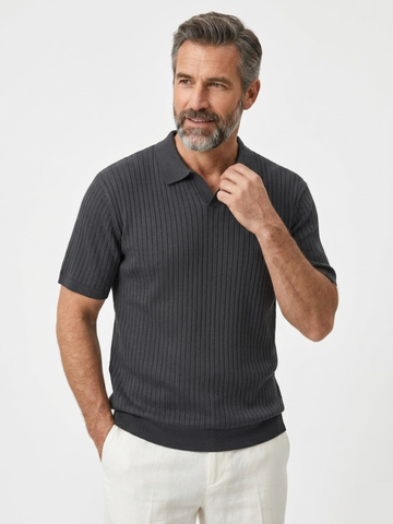 Bari | Comfortable Ribbed Polo