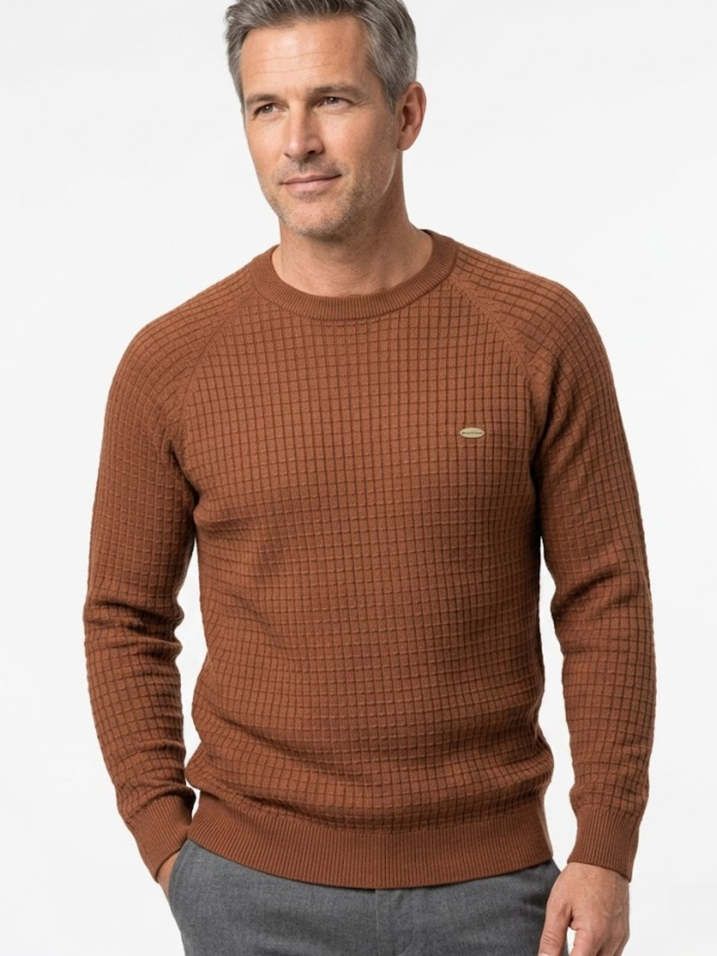 Vincent | Stylish Diamond-Pattern Pullover
