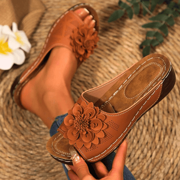 Blossom Wedge Sandals