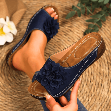 Blossom Wedge Sandals