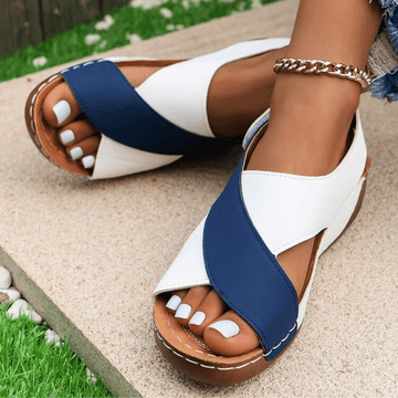 Two-Toned Leather Sandals