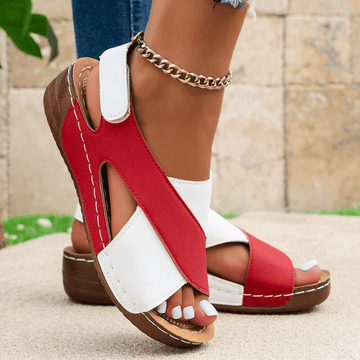Two-Toned Leather Sandals