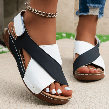 Two-Toned Leather Sandals