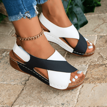 Two-Toned Leather Sandals