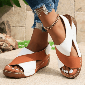 Two-Toned Leather Sandals