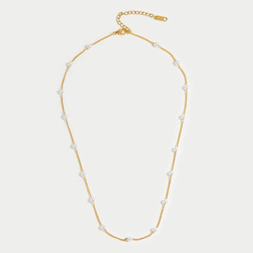 Timeless Pearl Gold Necklace