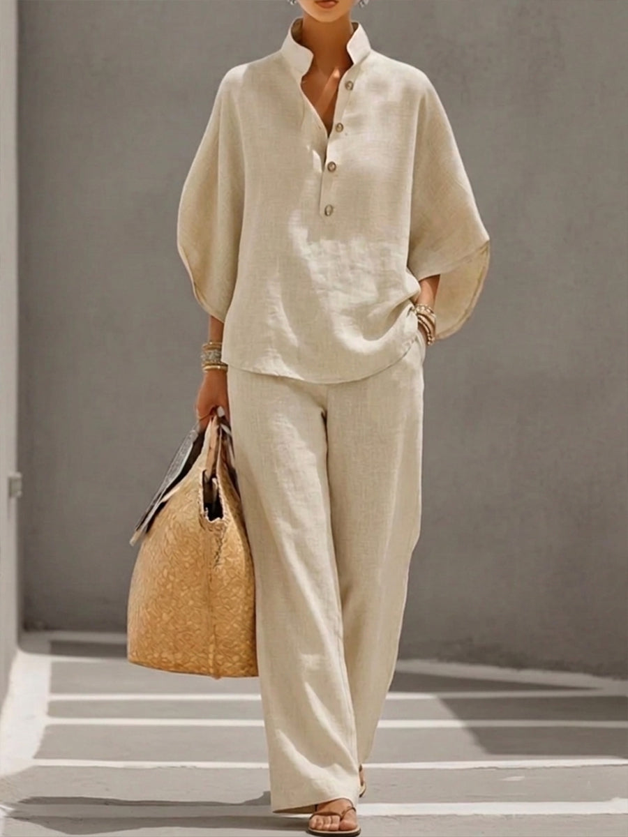 Lis | Lightweight Linnen-look Two-Piece Set