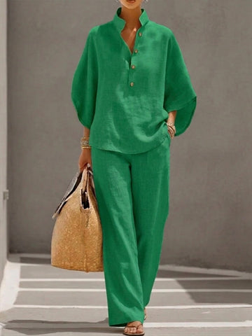 Lis | Lightweight Linnen-look Two-Piece Set