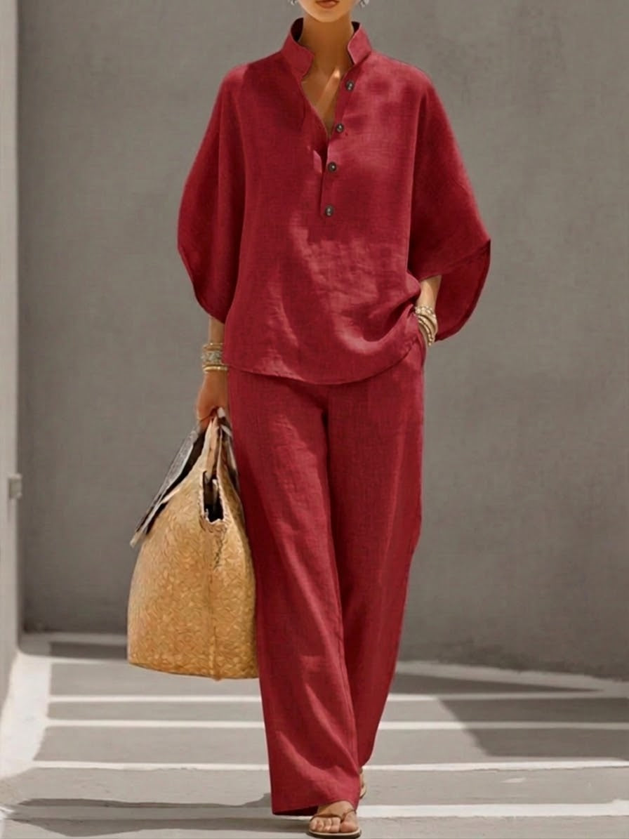 Lis | Lightweight Linnen-look Two-Piece Set