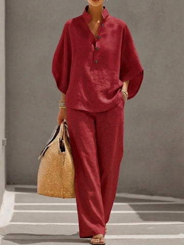 Lis | Lightweight Linnen-look Two-Piece Set