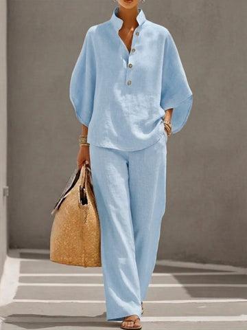 Lis | Lightweight Linnen-look Two-Piece Set