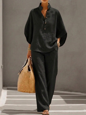 Lis | Lightweight Linnen-look Two-Piece Set