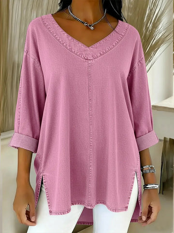 JESSICA | RELAXED V-NECK TOP