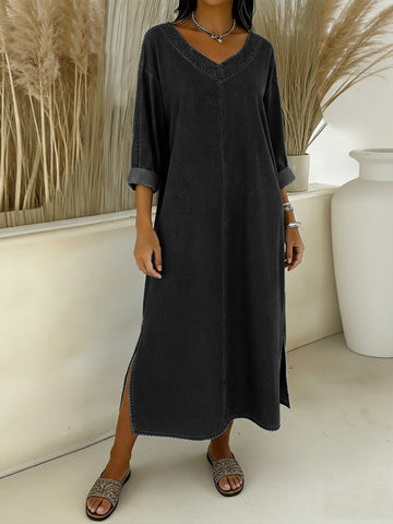 Alisha | Breathable Denim-Feel Dress