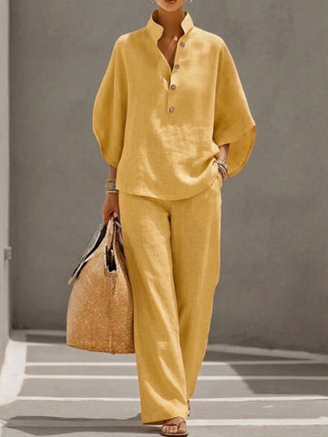 Lis | Lightweight Linnen-look Two-Piece Set