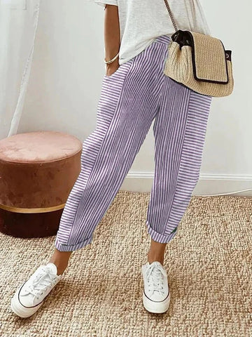 Florence | Lightweight Stripe Trousers