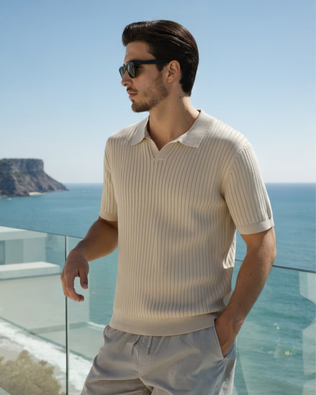 Bari | Comfortable Ribbed Polo