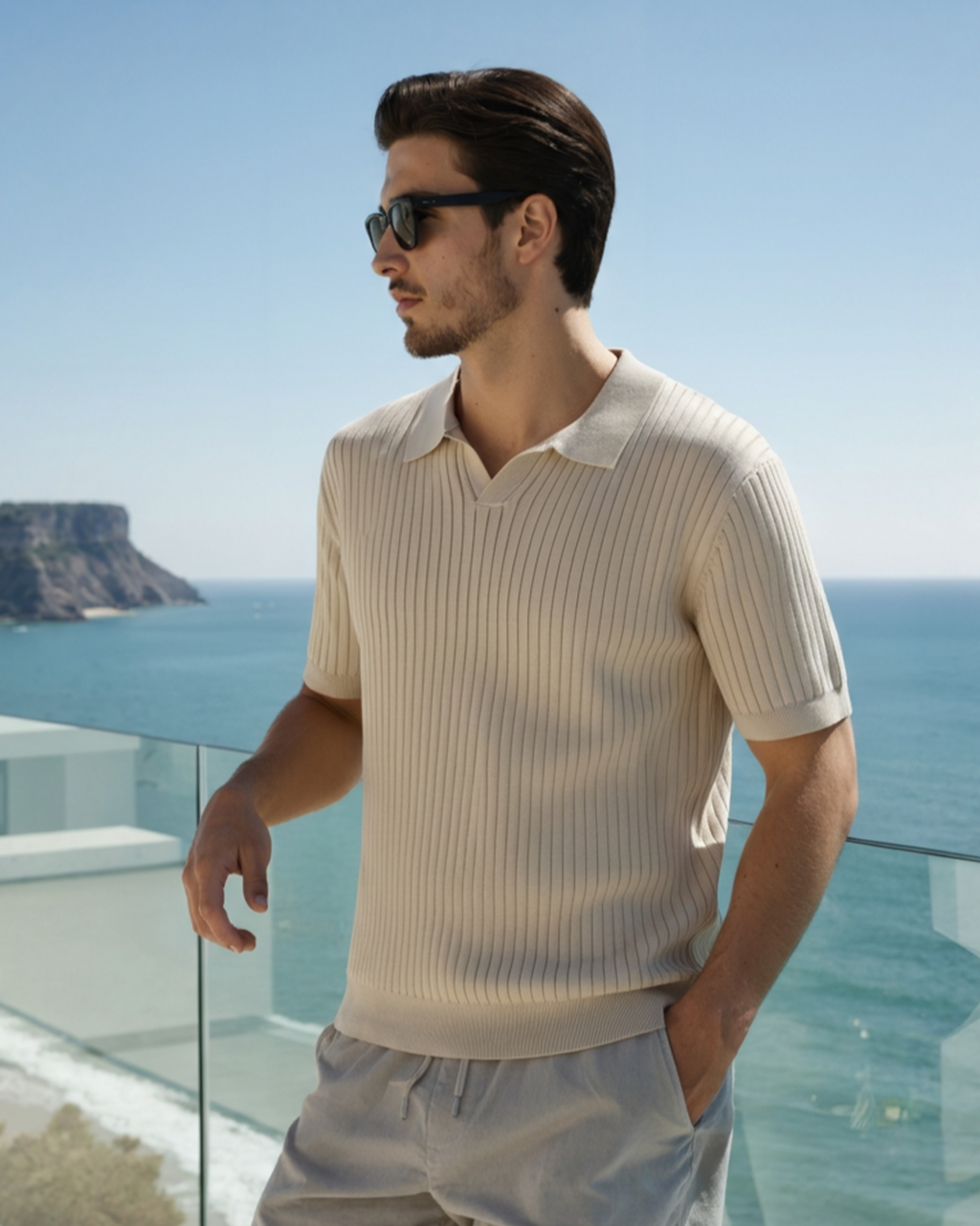 Bari | Comfortable Ribbed Polo