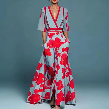 Valeria | Elegant Floral Maxi Dress