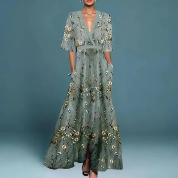 Valeria | Elegant Floral Maxi Dress