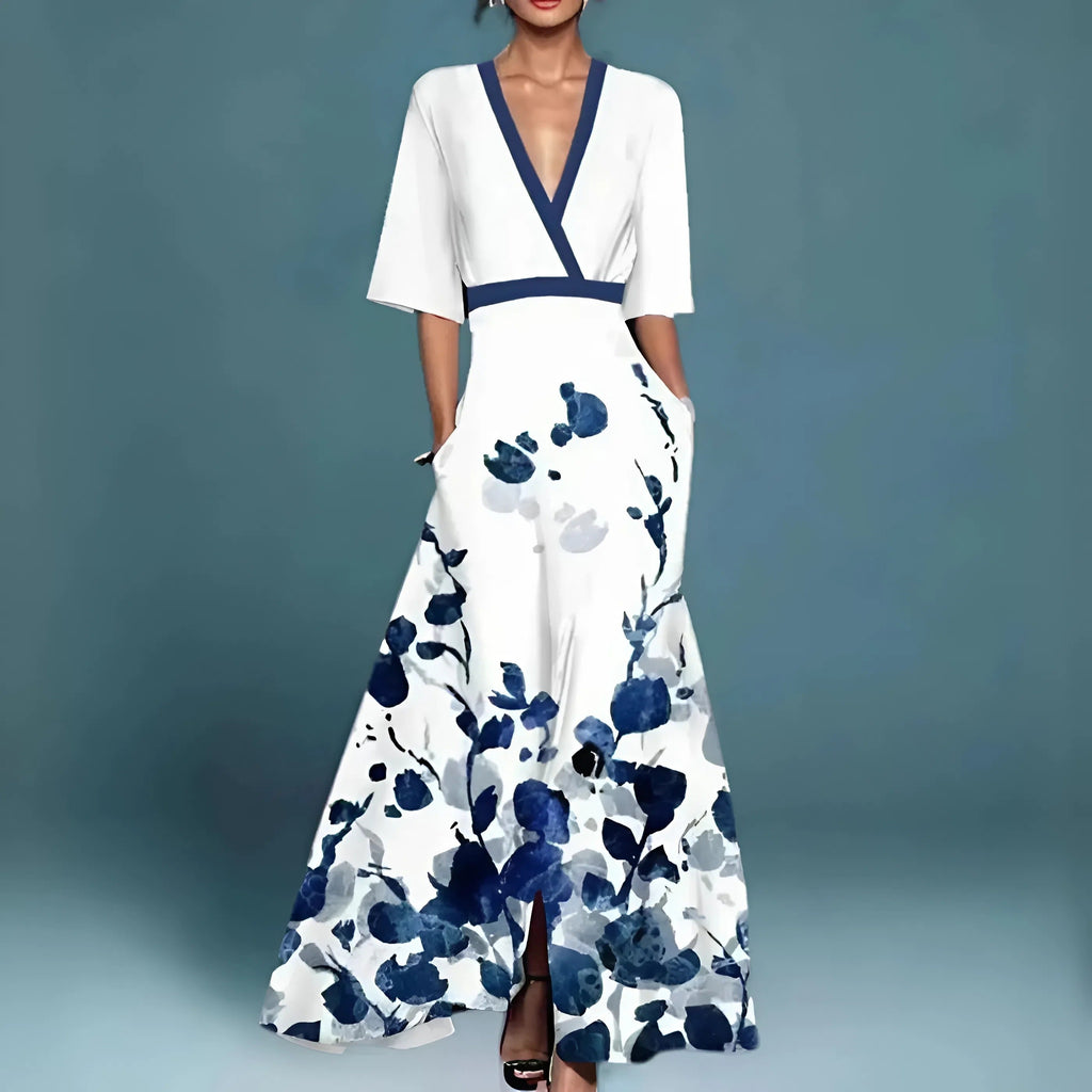 Valeria | Elegant Floral Maxi Dress