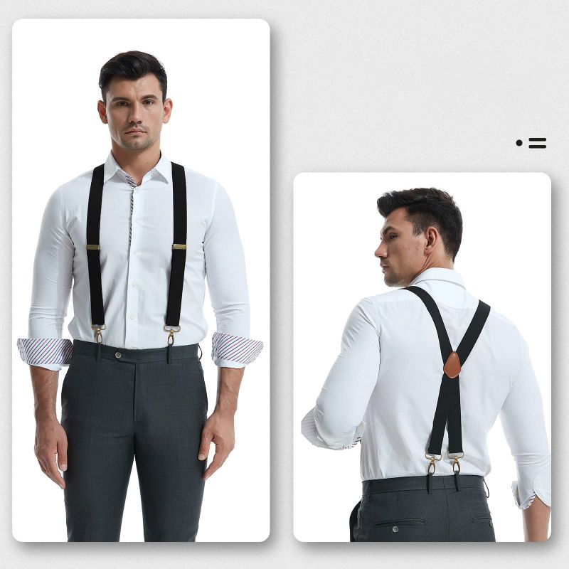 Men’s X-Back Braces with Clip Fastenings
