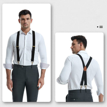 Men’s X-Back Braces with Clip Fastenings