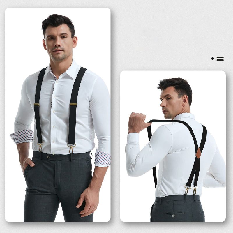 Men’s X-Back Braces with Clip Fastenings