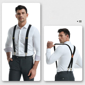 Men’s X-Back Braces with Clip Fastenings